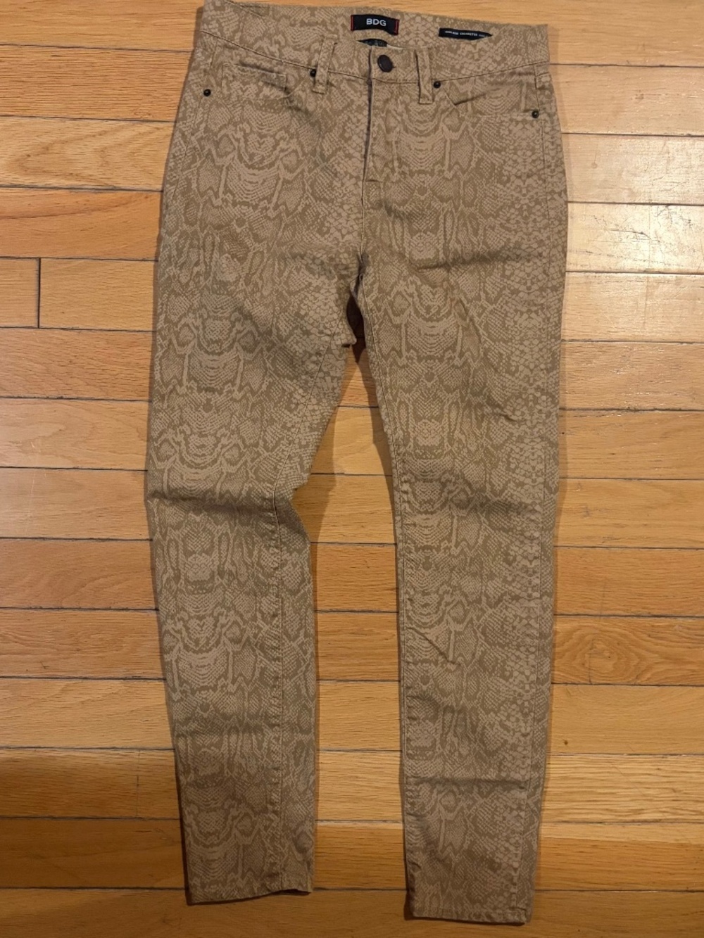 BDG Snake Print Cigarette Pant